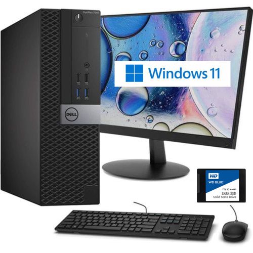 DELL OptiPlex 7040 SFF – Core I5 6500 3.2 GHz VPro 8GB RAM 1TB SSD, Win 11 & MS Office 2019