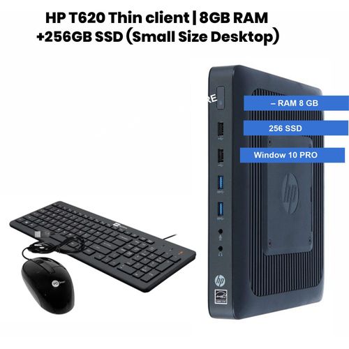 Hp T620 Thin Client 8GB RAM 256GB SSD WINDOWS10 PRO