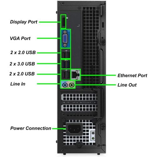DELL OptiPlex 3020 SFF, Core I3 Win 10pro 8GB Ram, 500GB HDD, MS Office 2016 Pro 19″ LCD Monitor