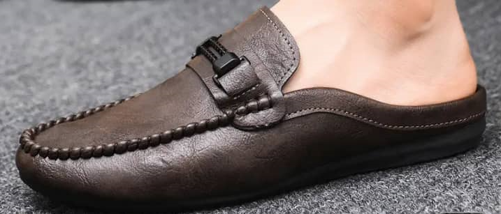 Brown half-cut stylish shoe