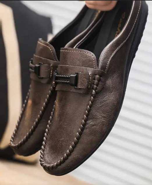 Brown half-cut stylish shoe