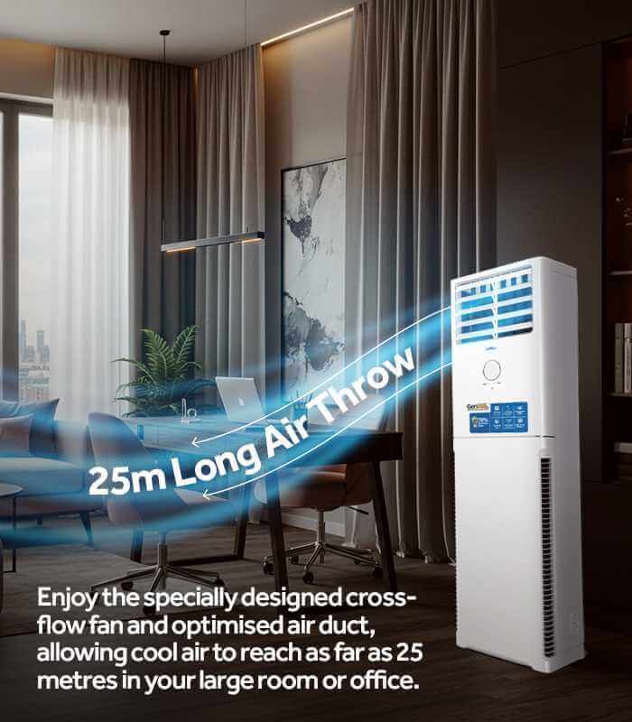 2HP GenPAL Floor Standing Inverter Air Conditioner – HPU-18CIXM-SW01