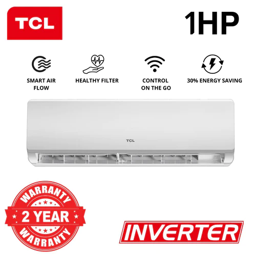 TCL 1HP Inverter Split Air Conditioner TAC-09CSA/XAB1I With Free Installation Kit