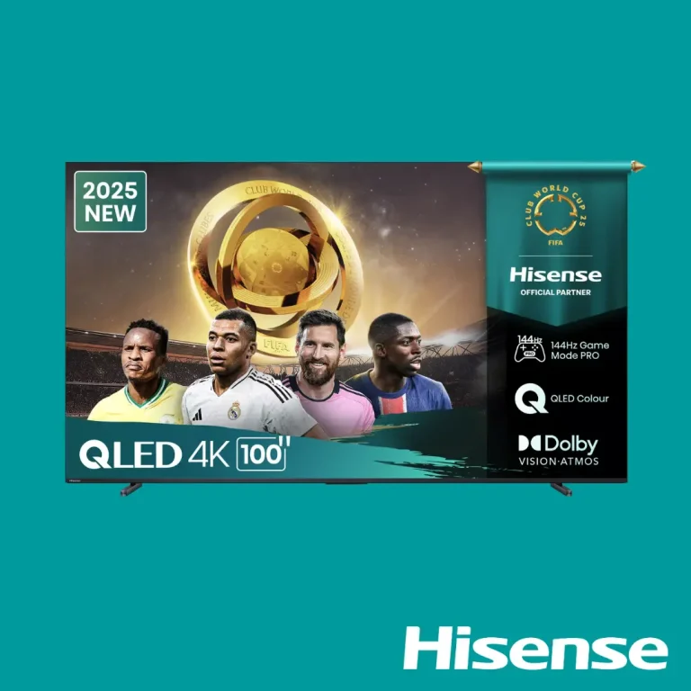 Hisense TV QLED 100 Inch Q7Q 4K Smart 144Hz VRR QLED Gaming TV