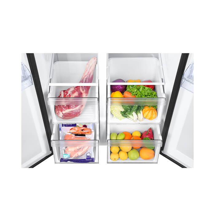 HRF-520IBS (510L) Refrigerator Black R6