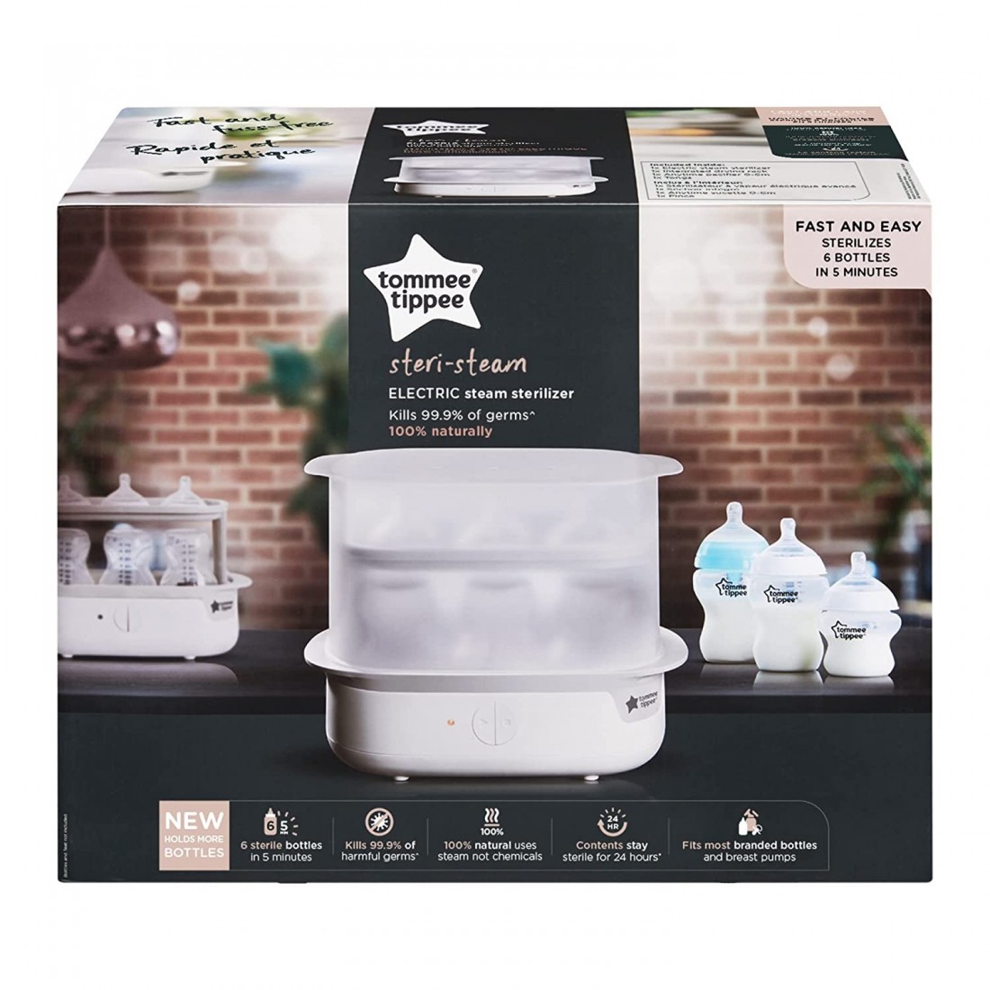 Tommee Tippee Advanced Steam Electric Sterilizer for Baby Bottles