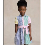 Polo Ralph Lauren Short-sleeved Multicolor Striped Dress