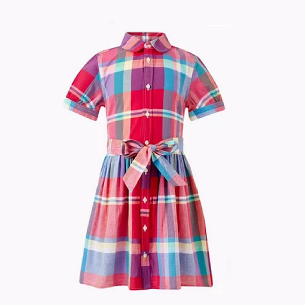 Polo Ralph Lauren Checkered Logo Embroidered Dress