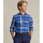 Polo Ralph Lauren Boy’s Blue Plaid Oxford Shirt