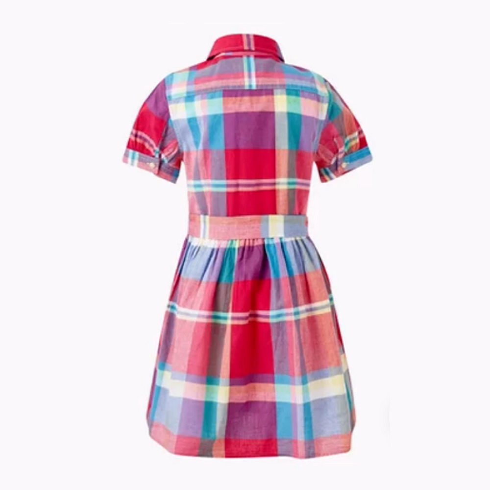 Polo Ralph Lauren Checkered Logo Embroidered Dress