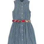 Ralph Lauren belted chambray shirt dress