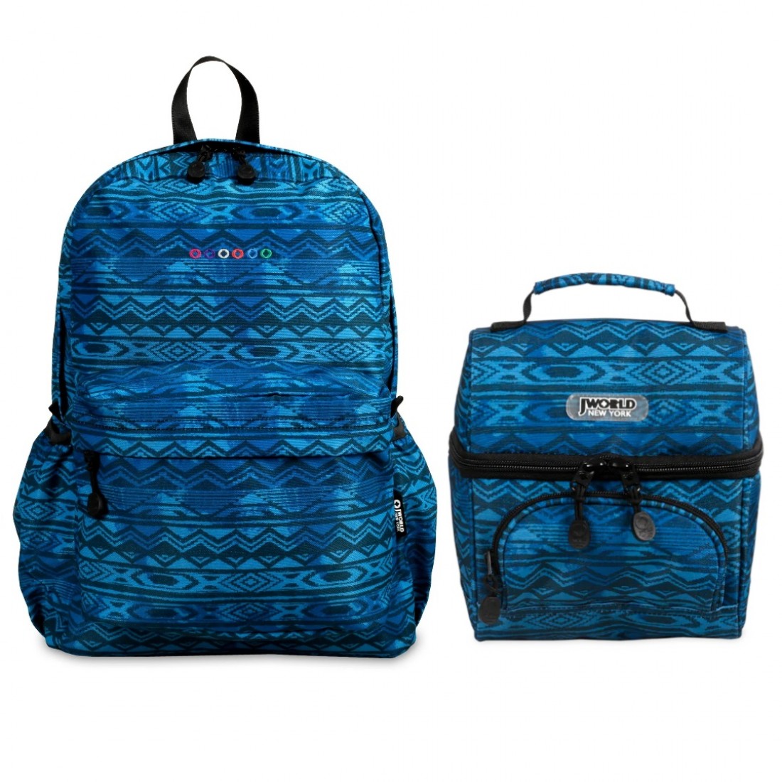 JWORLD Oz Daypack School Backpack & Lunch Bag Set