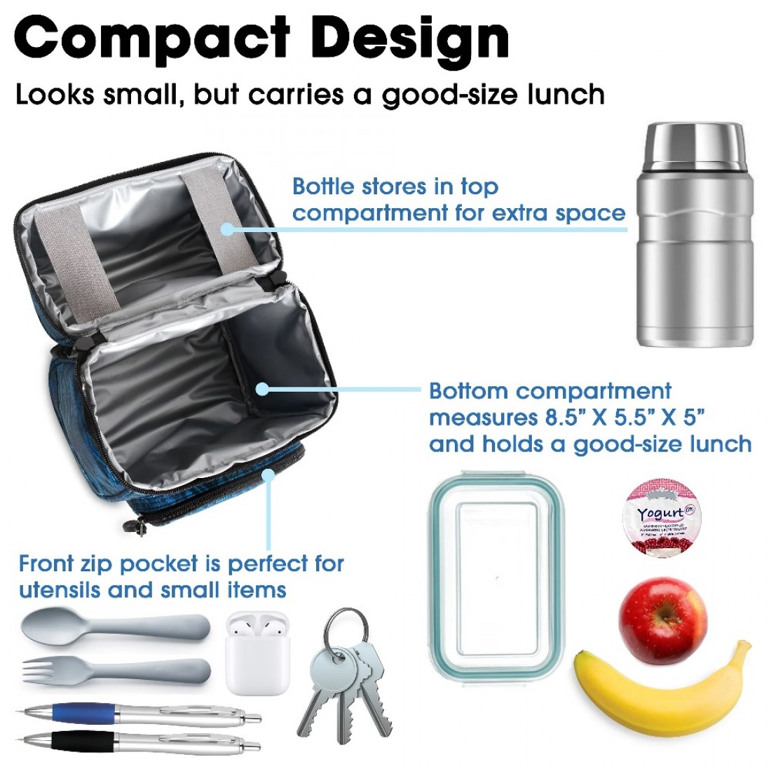 JWORLD Oz Daypack School Backpack & Lunch Bag Set