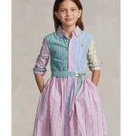 Polo Ralph Lauren Long-sleeved Multicolor Striped Dress