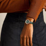 Fossil  Carlie Three-Hand Green LiteHide™ Leather Watch