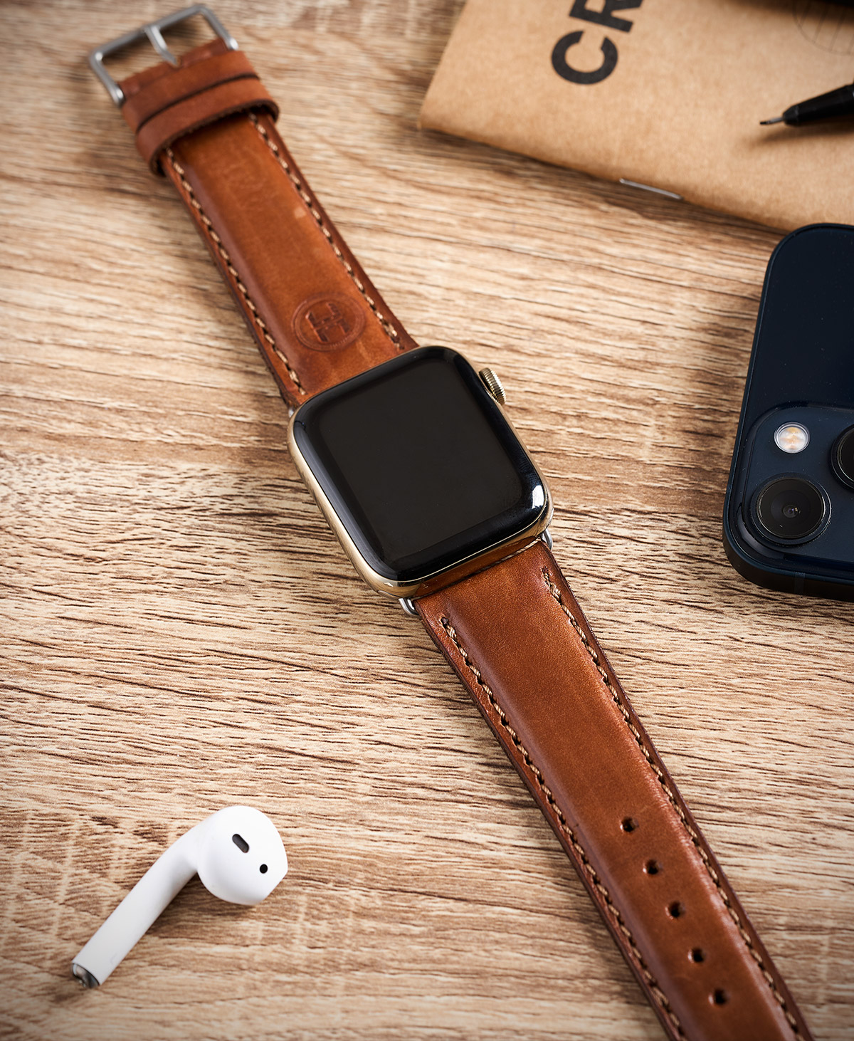 Apple Watch Leather Strap – Brown