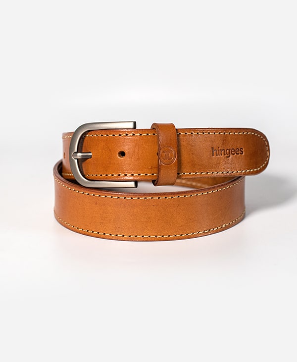 Leather Belt – Brown(Threaded)