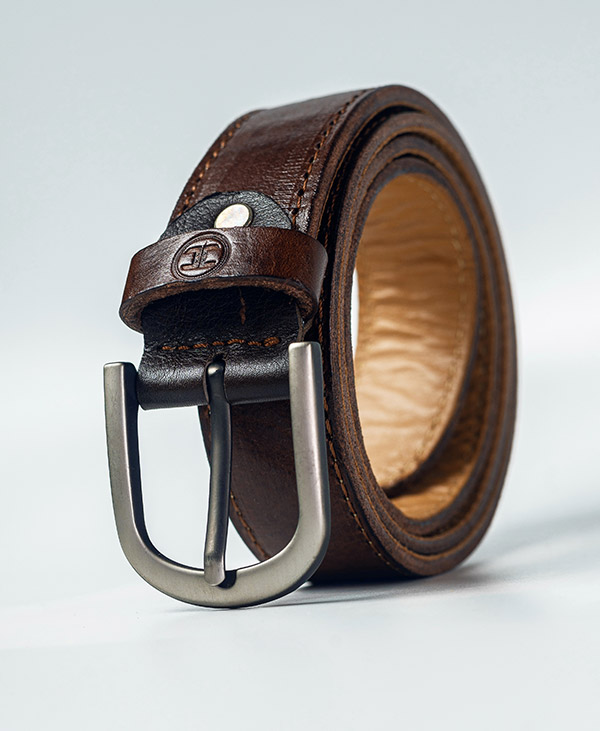 Leather Belt – Coffee (Threaded)