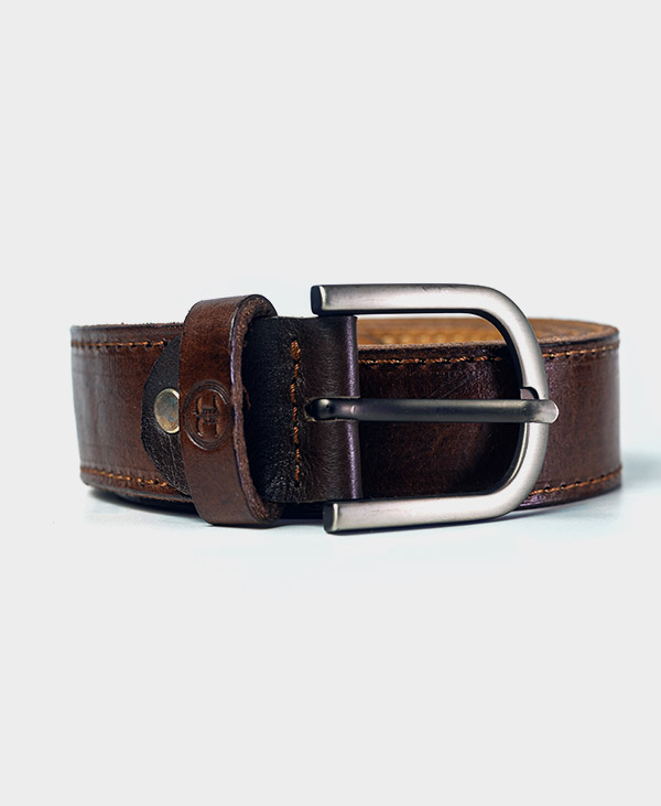 Leather Belt – Coffee (Threaded)