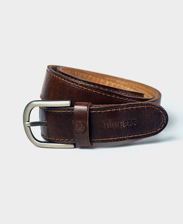 Leather Belt – Coffee (Threaded)