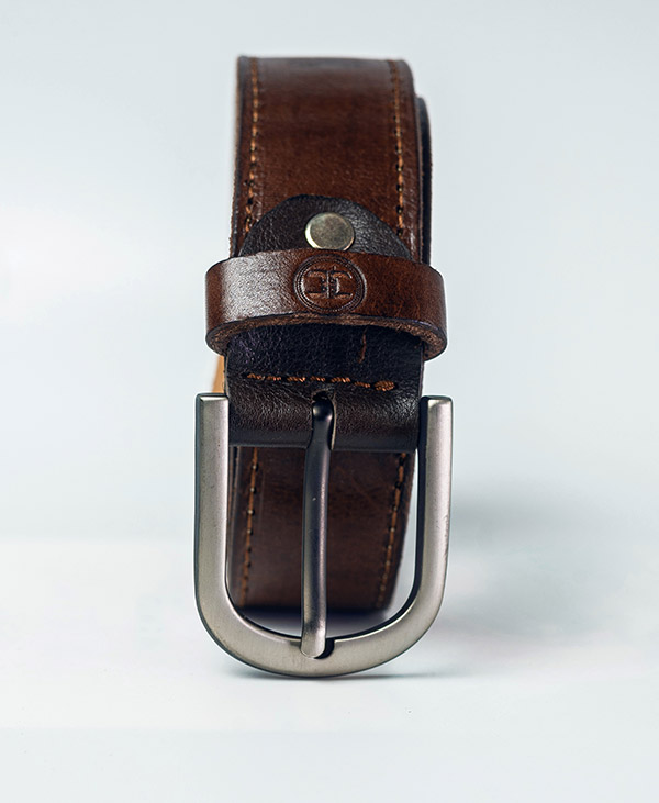 Leather Belt – Coffee (Threaded)