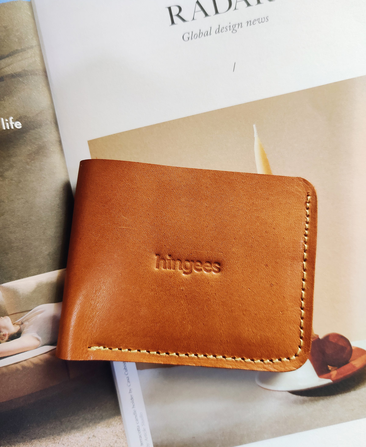 Bifold Leather Wallet – Brown