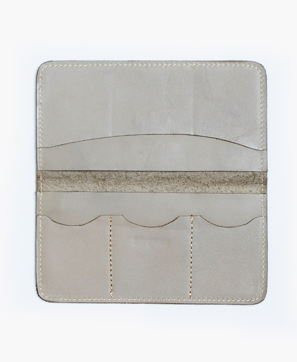 The Long Wallet – Silver Grey