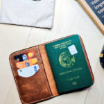 Leather Passport Holder – Brown