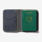 Leather Passport Holder – Navy