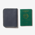 Leather Passport Holder – Navy