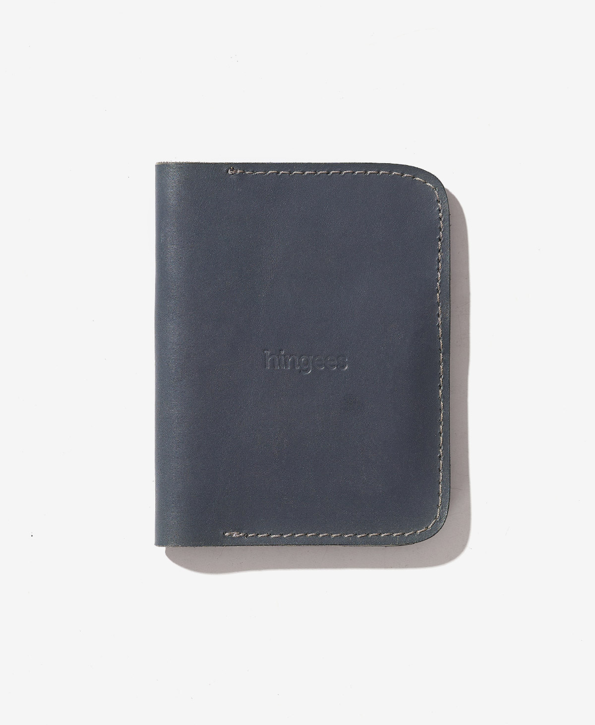 Leather Passport Holder – Navy