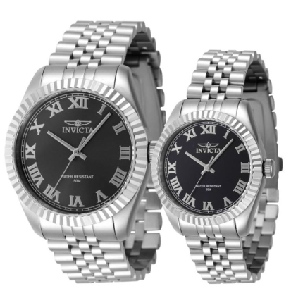 Invicta INV47396/INV47408 His’n’Hers Specialty Silver Bracelet Dress Watch