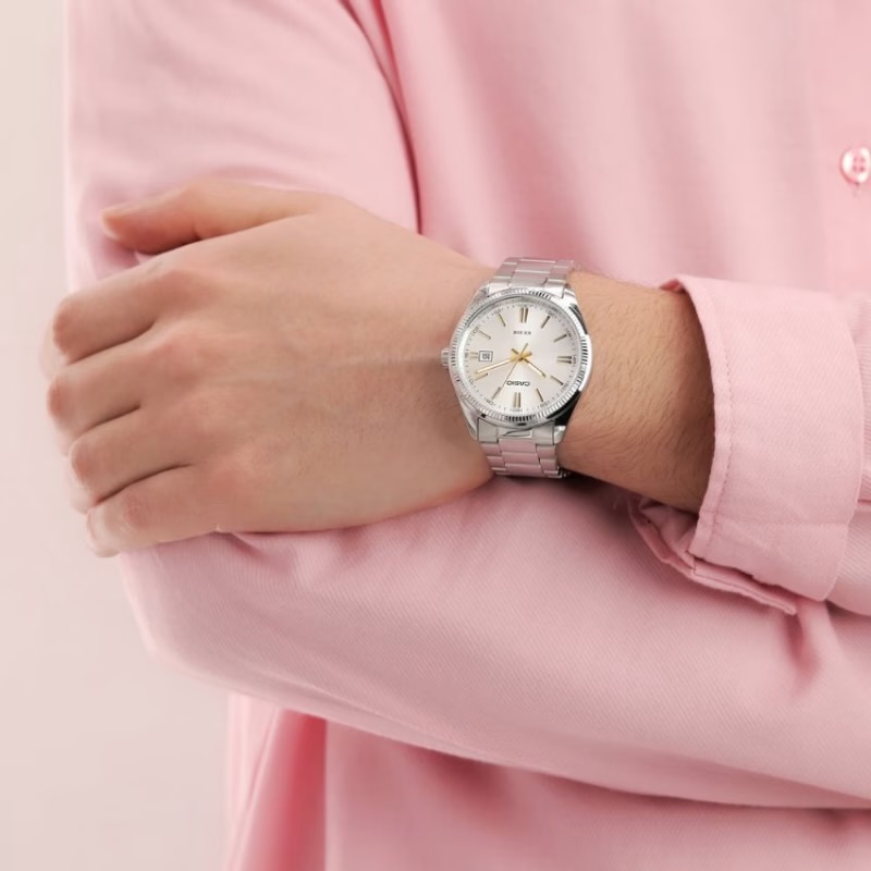 Casio MTP-1302D-7A2VDF Men’s Enticer Silver Dial Small Watch