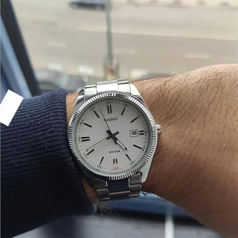 Casio Gent’s MTP-1302D-7A1VDF Enticer Silver Dial Small Watch