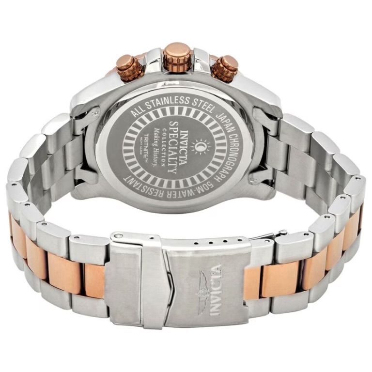 Invicta 14877 Men’s Specialty Chronograph Black Dial Two-Tone Watch