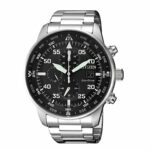Citizen CA0690-88E Men’s Eco-Drive Black Dial Chronograph Bracelet Watch