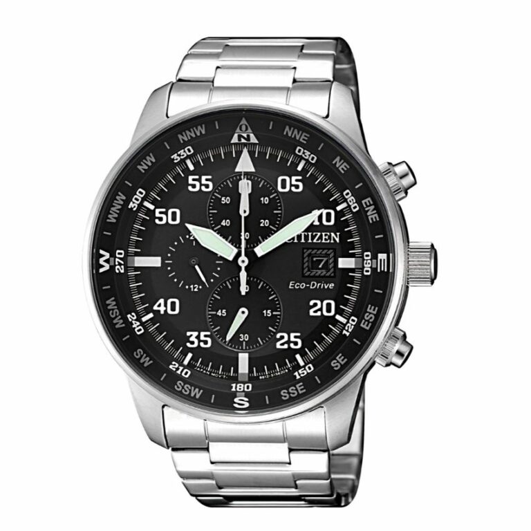 Citizen CA0690-88E Men’s Eco-Drive Black Dial Chronograph Bracelet Watch
