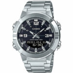 Casio AMW-870D-1AVDF Men’s Analog-Digital Stainless Steel Medium Watch