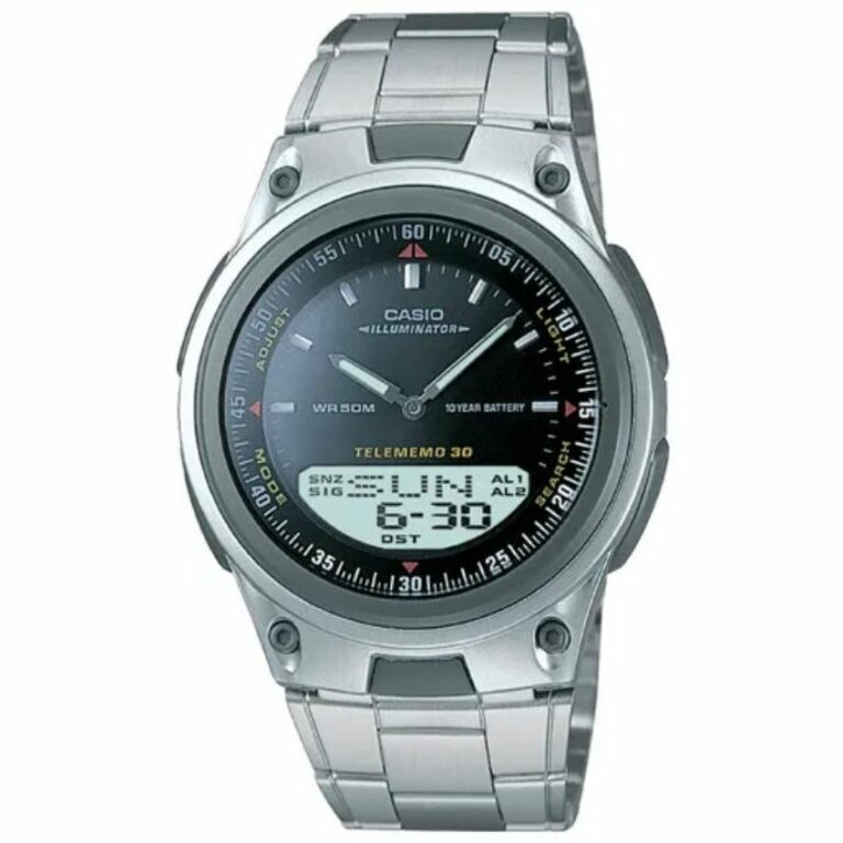 Casio AW80D-1AV Men’s 10-Year Battery Ana-Digi Bracelet Small Size Watch