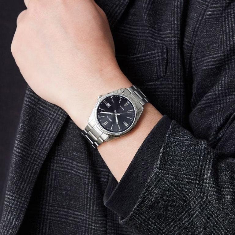 CASIO GENTS MTP-1302D-1A1VDF METAL BASIC DRESS MEDIUM SIZE WATCH