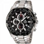 Casio EF-539D-1AVUDF Men’s Edifice Black Silver Chronograph Dial Bracelet Watch