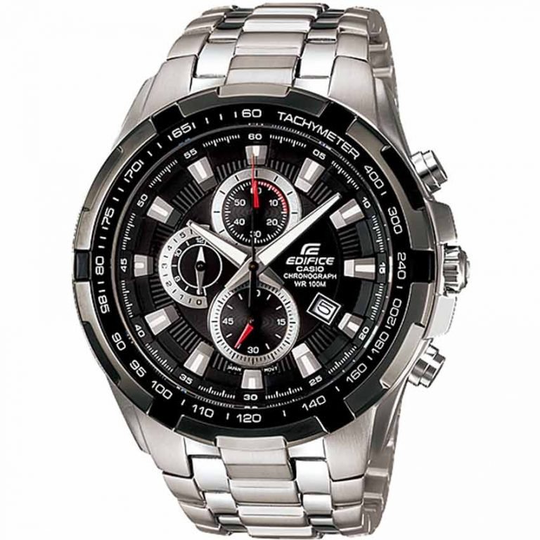 Casio EF-539D-1AVUDF Men’s Edifice Black Silver Chronograph Dial Bracelet Watch