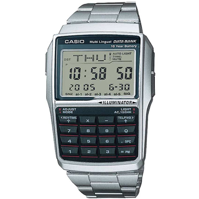 Casio DBC-32D-1ADF Men’s Multi-Lingual Data Bank Small Size Bracelet Watch