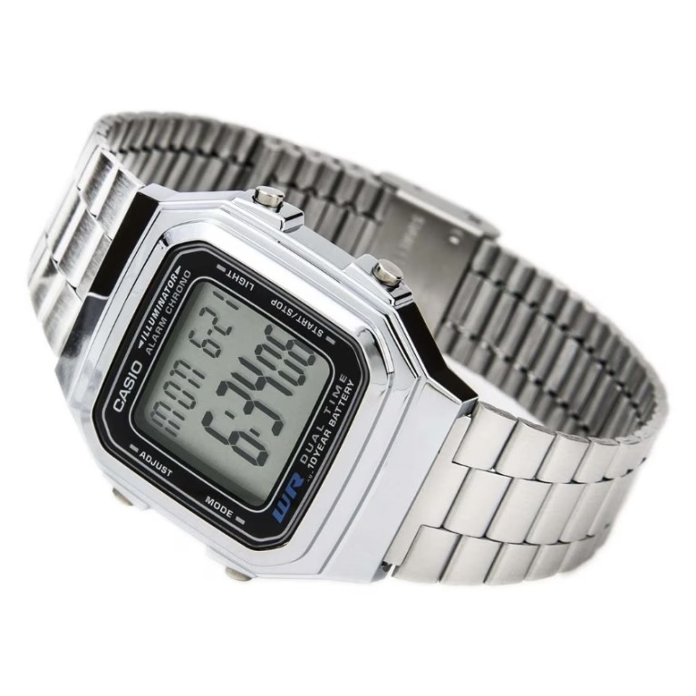 Casio A178WA-1A Men’s Illuminator Stainless Steel Watch