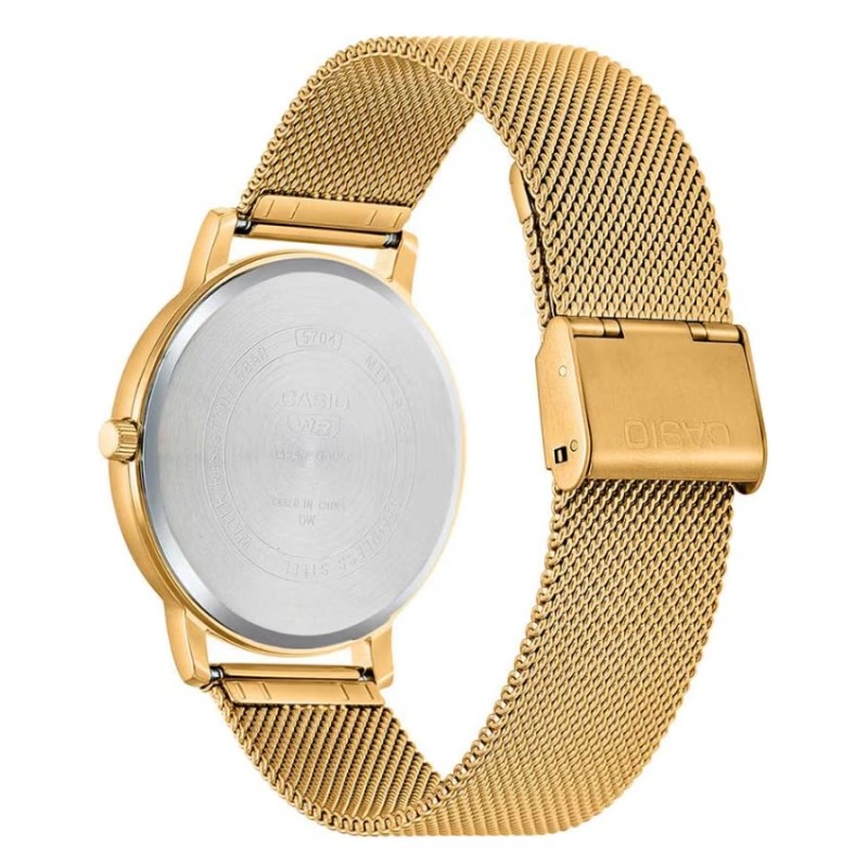 Casio MTP-B125MG-3AVDF Men’s Green Dial Gold Mesh Bracelet Watch