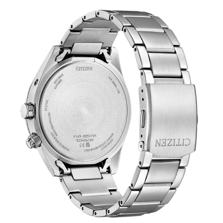 Citizen CB0270-87L Men’s Eco-Drive Blue Dial Radio-Controlled Stainless Steel Bracelet Watch