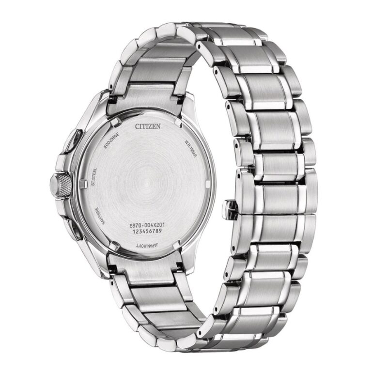 Citizen BL8160-58L Men’s Eco-Drive Blue Dial Stainless Steel Bracelet Watch