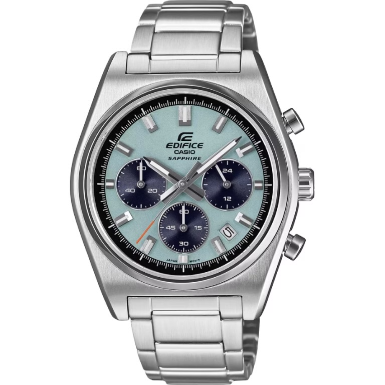 Casio Edifice EFB-730D-2BVUDF Men’s Blue Dial Stainless Steel Chronograph Watch
