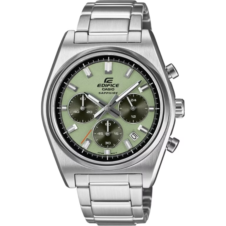 Casio Edifice EFB-730D-3AVUDF Men’s Green Dial Stainless Steel Chronograph Watch