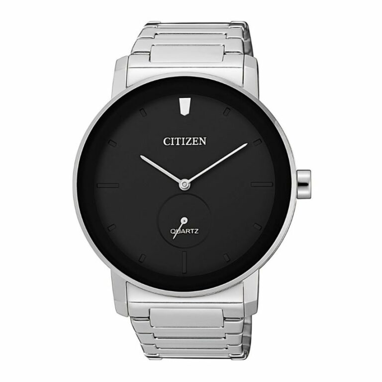 Citizen BE9180-52E Men’s Analog Black Dial Silver Bracelet Watch